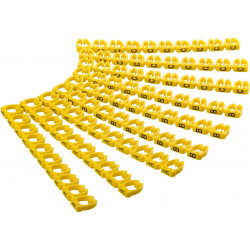 Cable marker clips ‘Letters A–C’ for cable diameters up to 6 mm