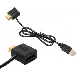 Strömmatning av HDMI-kabel via USB-porten