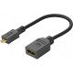 Micro HDMI to HDMI-adapter (male type D to female type A)