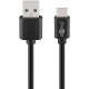 USB 2.0 Cable (USB-C™ to USB A), Black suitable for devices with a USB-C™ connection
