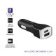 Billaddare 12-24V med USB 2.0 + USB-C (3A)