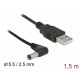 USB kontakt to DC 5.5 x 2.5 mm