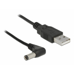 USB kontakt to DC 5.5 x 2.5 mm