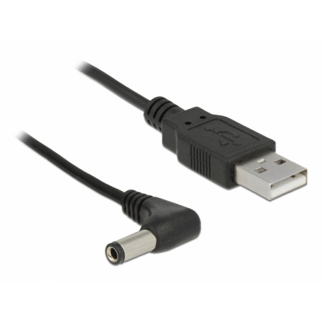 USB kontakt till DC 5.5 x 2.5 mm