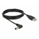 USB kontakt till DC 5.5 x 2.5 mm