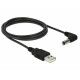 USB kontakt till DC 5.5 x 2.5 mm