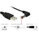 USB kontakt till DC 5.5 x 2.5 mm