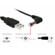 USB kontakt to DC 5.5 x 2.5 mm