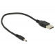 USB kontakt till DC 5.5 x 2.1 mm