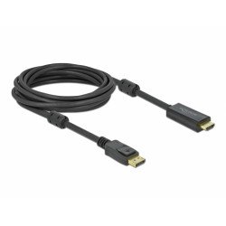 Displayport 1.2 till HDMI-kabel 5m (hane-hane), 4k 60Hz