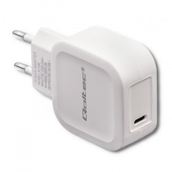 Qoltec USB-C charger 20W, PD (5-12V), White