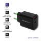 USB-charger 18W, PD, QC 3-0 (5-12V), Black