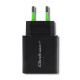 USB-charger 18W, PD, QC 3-0 (5-12V), Black