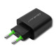 USB-charger 18W, PD, QC 3-0 (5-12V), Black