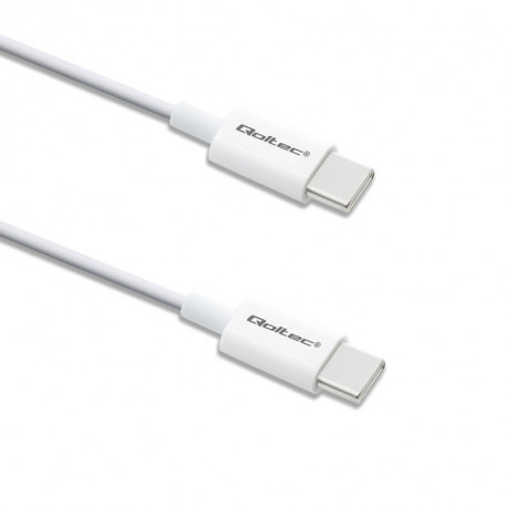 USB-C till USB-C (USB 2.0) (1.0m) (60W), Vit