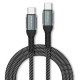 USB-C to USB-C (USB 2.0) (1.0m) (100W), Black