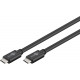 USB-C to USB-C (USB 3.2) (1.0m) (60W), Black
