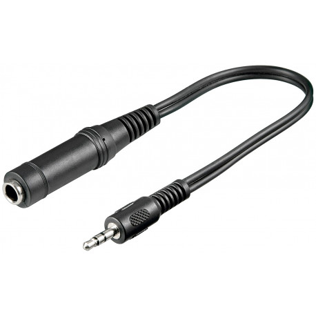 Audio Cable, 3.5mm to 6.35mm, (ma-fe)
