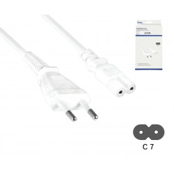 Apparatkabel C7 White 2m